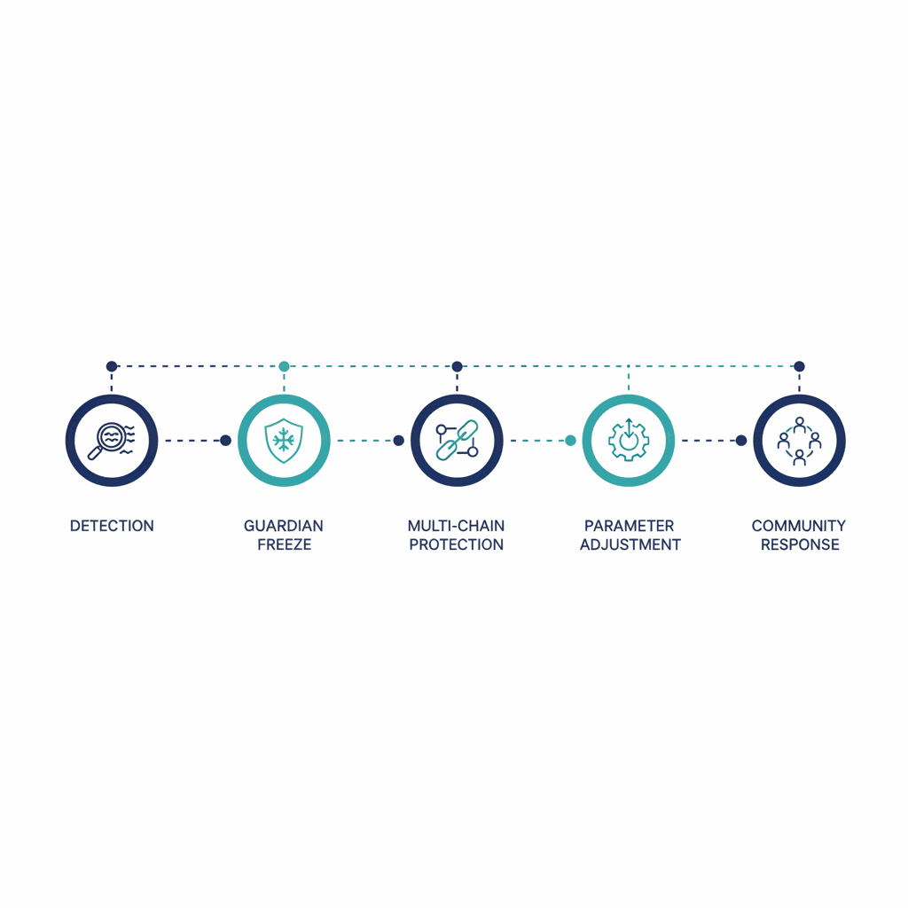 Incident response timeline from detection to multi-stage containment actions