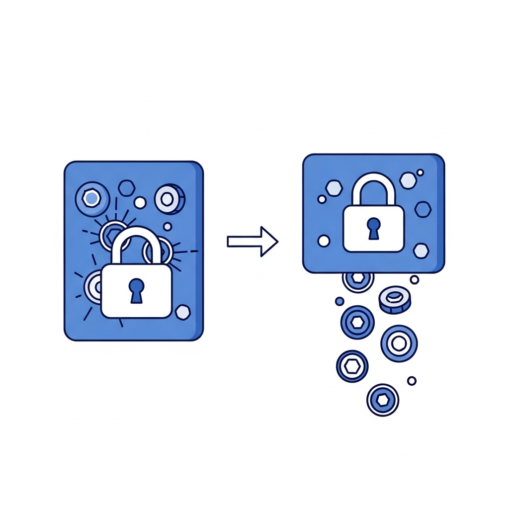 Stuck tokens in staking contract recovery illustration